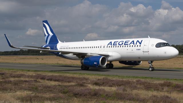 SX-DGZ:Airbus A320-200:Aegean Airlines